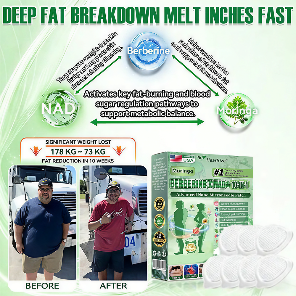 𝐎𝐟𝐟𝐢𝐜𝐢𝐚𝐥 𝐔𝐒 𝐒𝐭𝐨𝐫𝐞 🇺🇸  | 🧑‍⚕️🩺 Hearlrize® Moringa · Berberine × NAD+ 𝟏𝟎-𝐢𝐧-𝟏 𝐀𝐝𝐯𝐚𝐧𝐜𝐞𝐝 𝐍𝐚𝐧𝐨 𝐌𝐢𝐜𝐫𝐨𝐧𝐞𝐞𝐝𝐥𝐞 𝐏𝐚𝐭𝐜𝐡 — 𝐎𝐧𝐜𝐞 𝐃𝐚𝐢𝐥𝐲, 𝐕𝐢𝐬𝐢𝐛𝐥𝐞 𝐑𝐞𝐬𝐮𝐥𝐭𝐬 𝐢𝐧 𝟕 𝐃𝐚𝐲𝐬