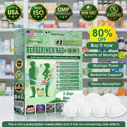 𝐎𝐟𝐟𝐢𝐜𝐢𝐚𝐥 𝐔𝐒 𝐒𝐭𝐨𝐫𝐞 🇺🇸  | 🧑‍⚕️🩺 Hearlrize® Moringa · Berberine × NAD+ 𝟏𝟎-𝐢𝐧-𝟏 𝐀𝐝𝐯𝐚𝐧𝐜𝐞𝐝 𝐍𝐚𝐧𝐨 𝐌𝐢𝐜𝐫𝐨𝐧𝐞𝐞𝐝𝐥𝐞 𝐏𝐚𝐭𝐜𝐡 — 𝐎𝐧𝐜𝐞 𝐃𝐚𝐢𝐥𝐲, 𝐕𝐢𝐬𝐢𝐛𝐥𝐞 𝐑𝐞𝐬𝐮𝐥𝐭𝐬 𝐢𝐧 𝟕 𝐃𝐚𝐲𝐬