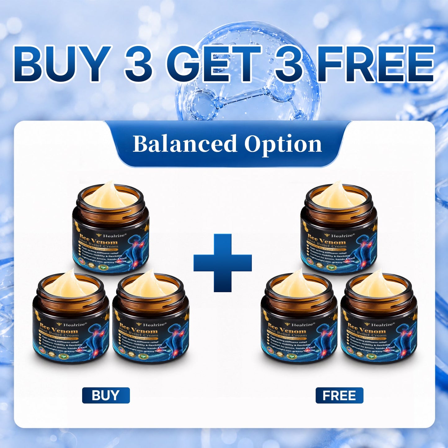 🎁Healrize® Bee Venom Joint Relief Cream 💞Targets stiff, sore joints in knees, hands, shoulders, back & more — so you can move easier every day