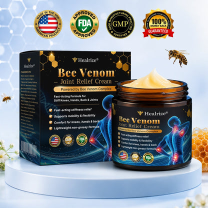 🎁Healrize® Bee Venom Joint Relief Cream 💞Fast-Acting Comfort for Stiff Knees, Hands, Back & Everyday Joint Discomfort