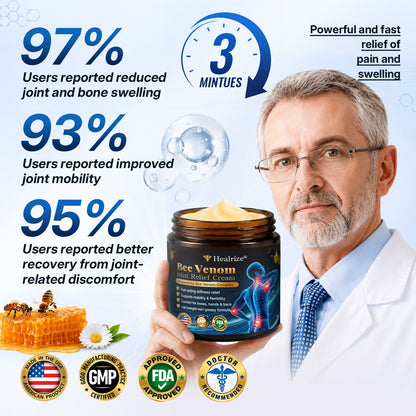 🎁Healrize® Bee Venom Joint Relief Cream 💞Targets stiff, sore joints in knees, hands, shoulders, back & more — so you can move easier every day