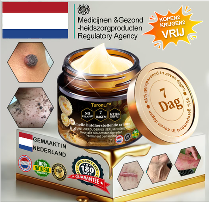 Turonu™ 7-daagse multi-effect alles-in-één huidverzorgingscrème (aanbevolen door de Nederlandse Vereniging voor Dermatologie en Venereologie - NVDV)👨‍⚕️⭐